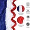 4th of July Cheesecloth Table Runner, Vintage Red White & Blue Patriotic Table Decor for Independence Day, Memorial Day, Labor Day, Veterans Day, Indoor & Outdoor Kitchen or Dining Party Decoration